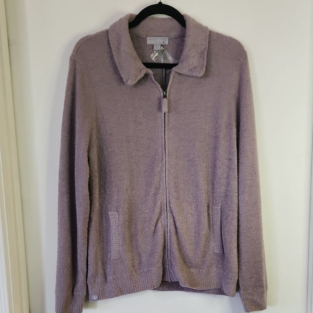 NWT Barefoot Dreams Lavender Zip-Up Jacket